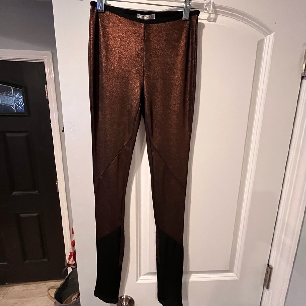 Copper and Black Leggings